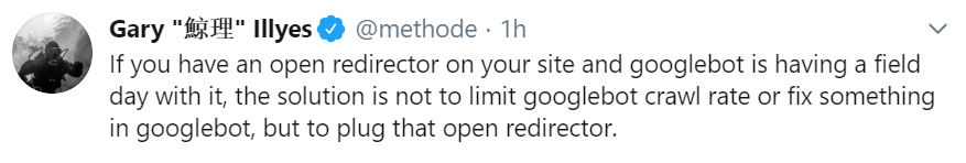 Google: bei Open Redirects nicht die Crawl-Rate des Googlebots reduzieren, sondern die Sicherheitslücke stopfen