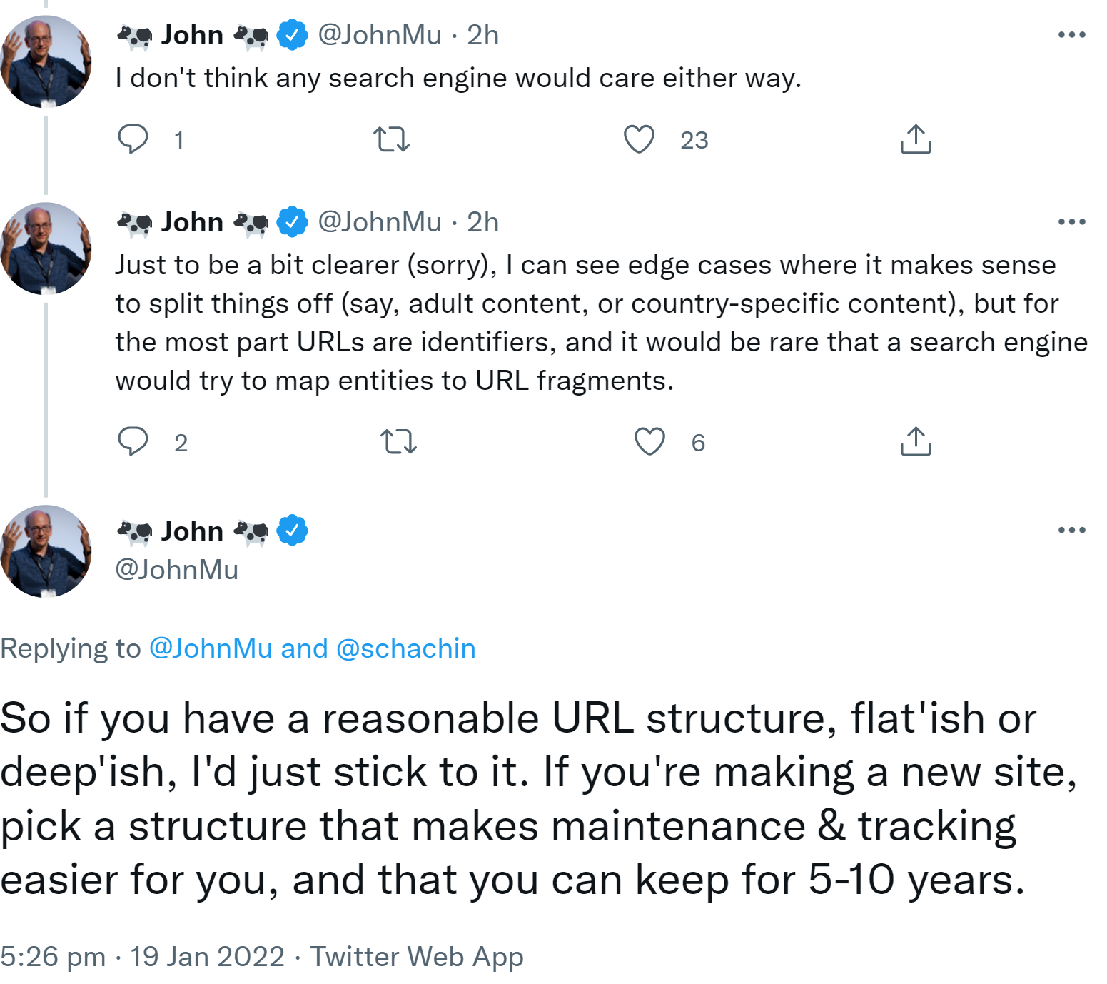 Google: Möglichst bei gegebener URL-Struktur bleiben