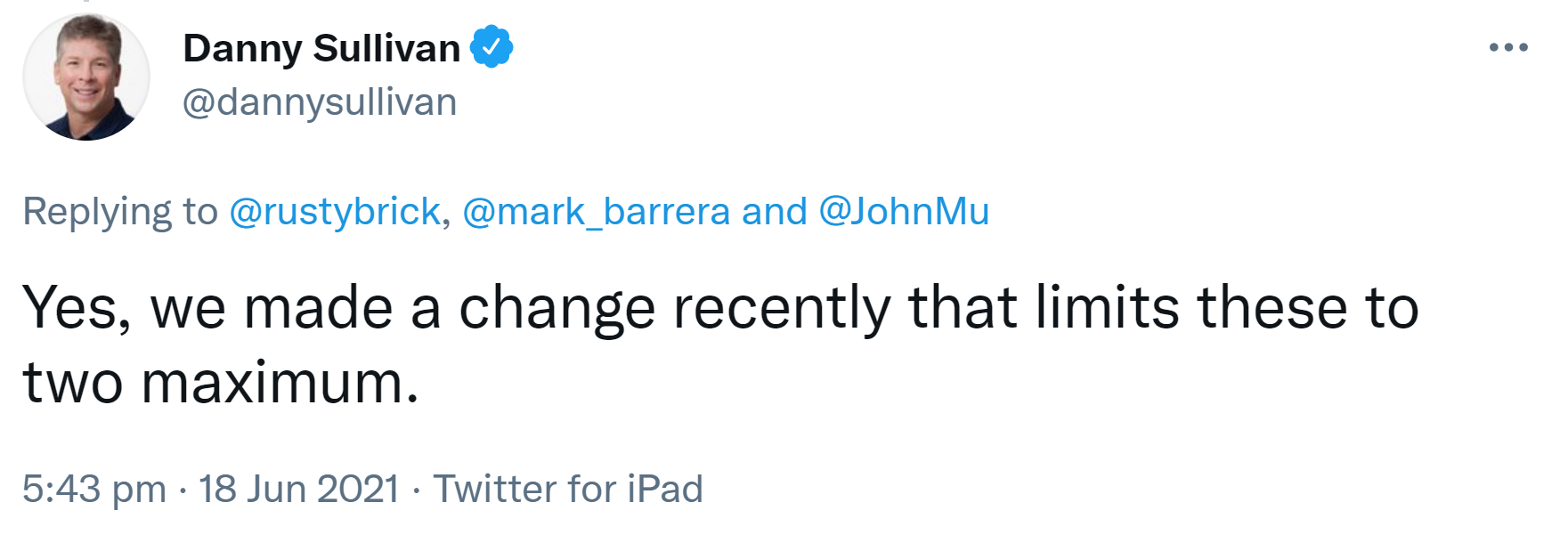 Google bestätigt: nur noch maximal zwei FAQs pro Suchergebnis
