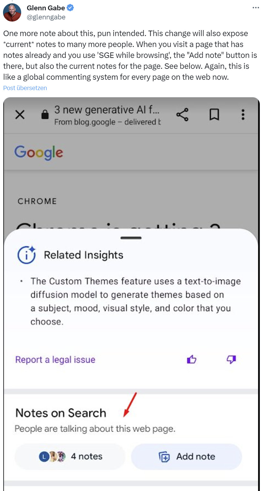 Bestehende Kommentare zu Webseite in 'SGE while Browsing'