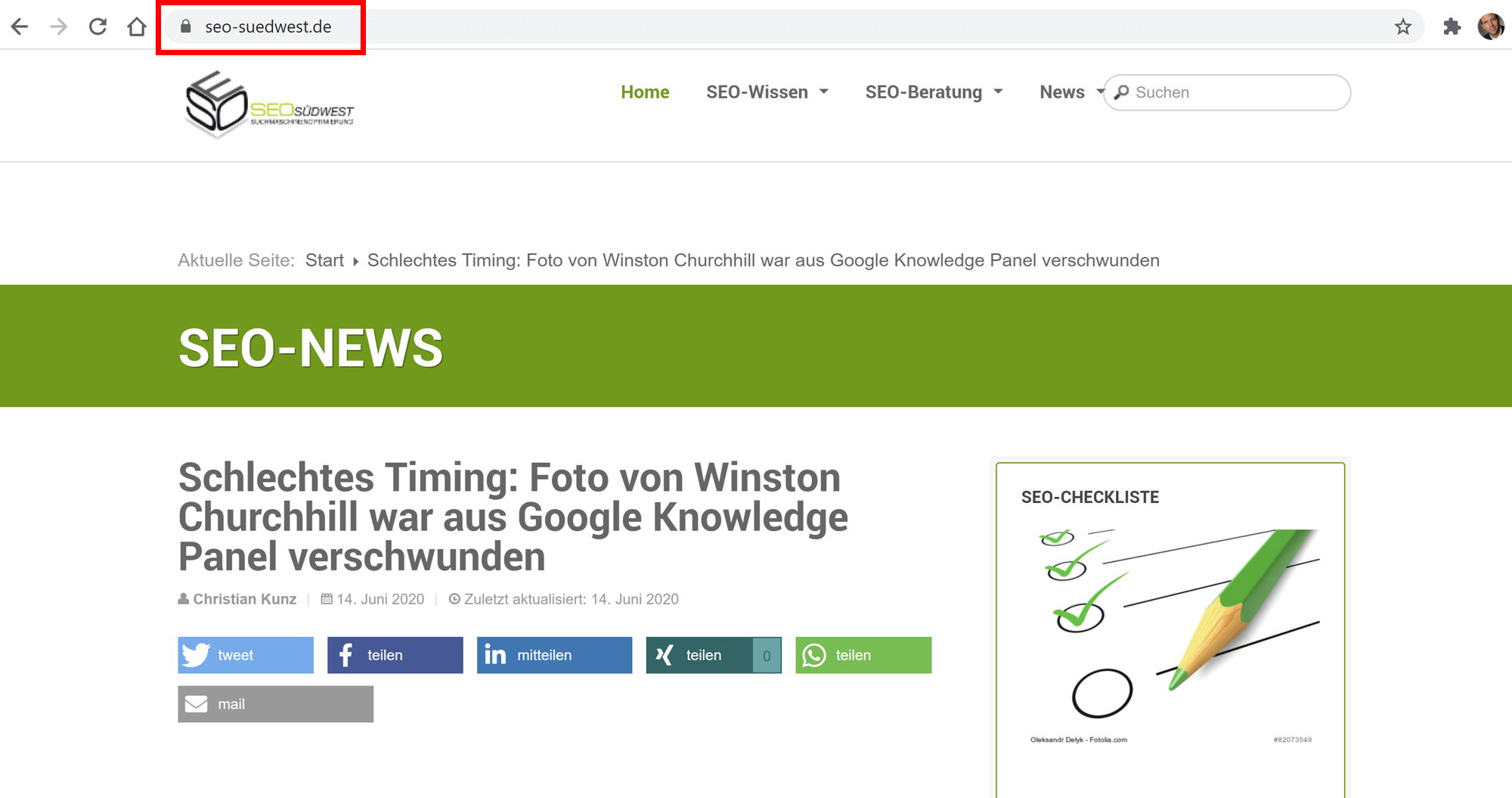 Google Chrome 85 schneidet Teil der URL ab