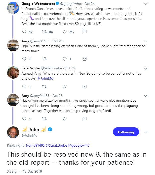 Google: Daten aus Performancebericht der neuen Search Console wurden an die Daten aus dem Suchanalysebericht der alten Search Console angeglichen