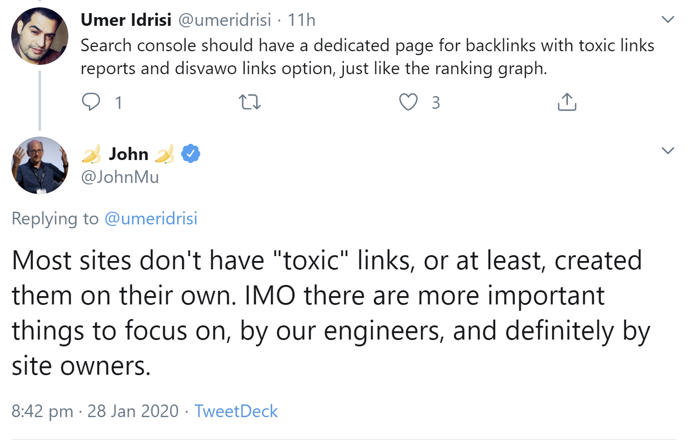 Google: Die meisten Websites haben keine toxischen Links