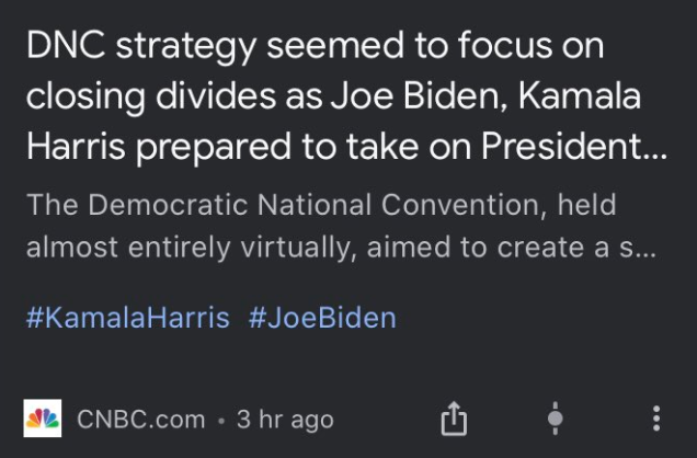 Google Discover mit Hashtags