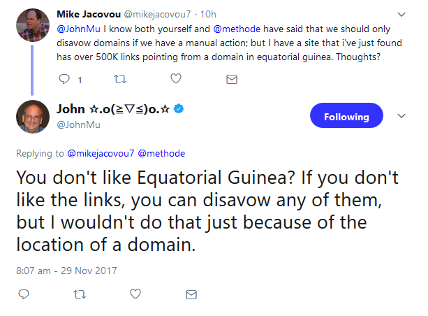 Google: Backlinks nicht nur wegen ihrer Nationalität abwerten