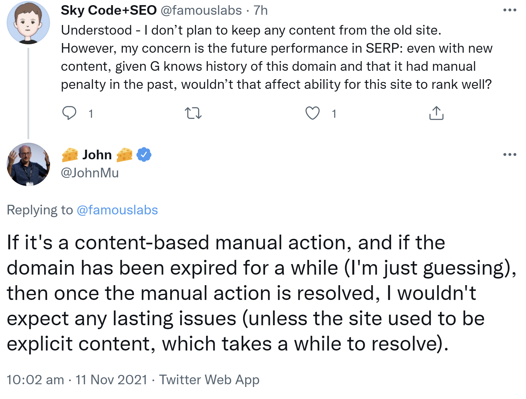 Google: Das Auflösen einer manuellen Maßnahme wegen Explicit Content kann länger dauern
