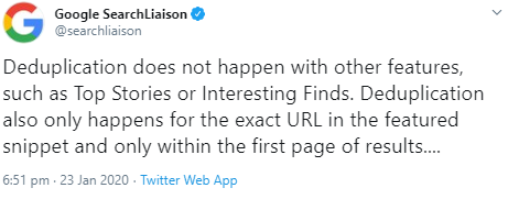 Google: Änderung bei Featured Snippets wirkt sich nur auf die erste Suchergebnisseite aus. Schlagzeilen und Interesting Finds sind nicht betroffen