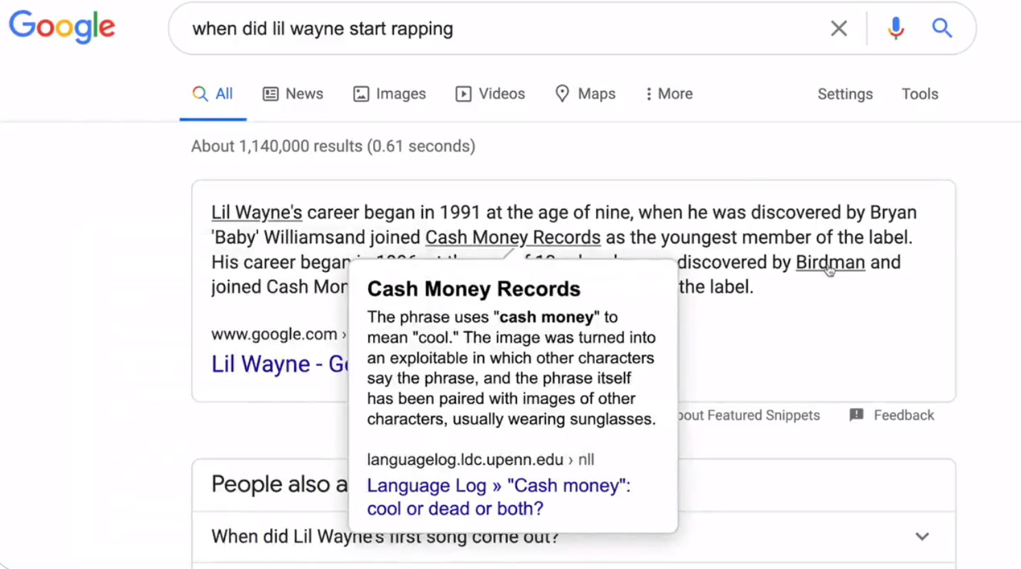 Neue Variante von Featured Snippets mit Kontextinformationen und Kontextlinks