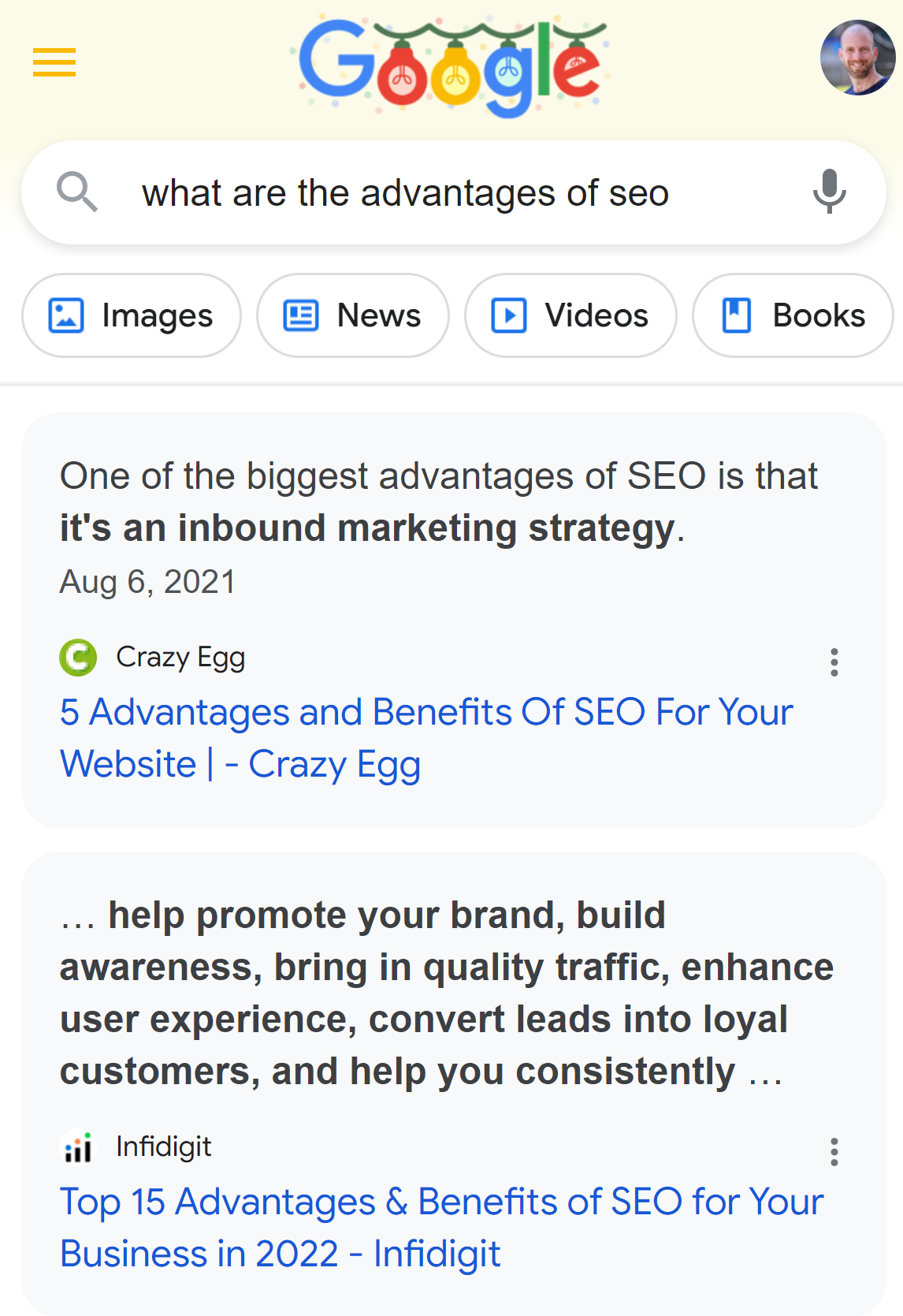 Google Featured Snippets: Perspectives in der mobilen Suche