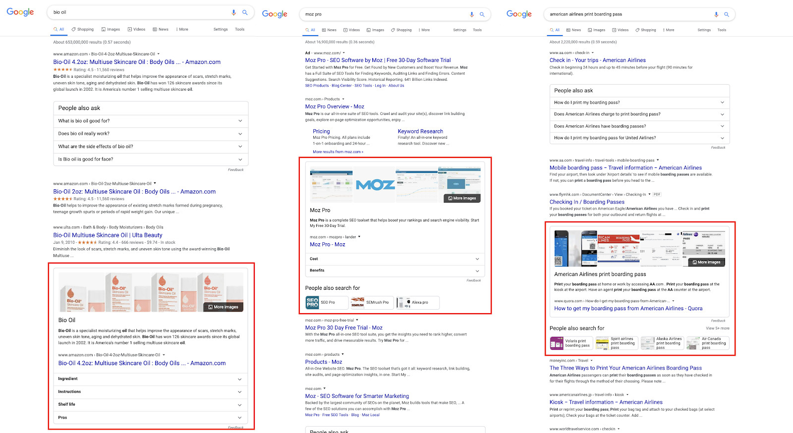 Google: neue Variante von Featured Snippets unterhalb von Position 1