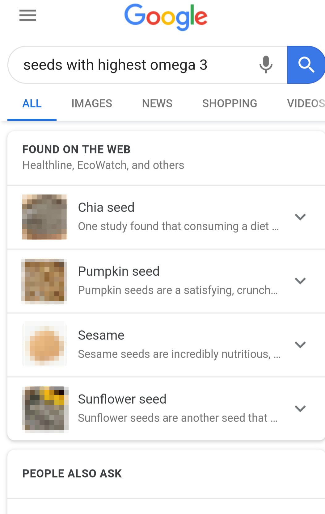 Google: Featured Snippet aus verschiedenen Quellen
