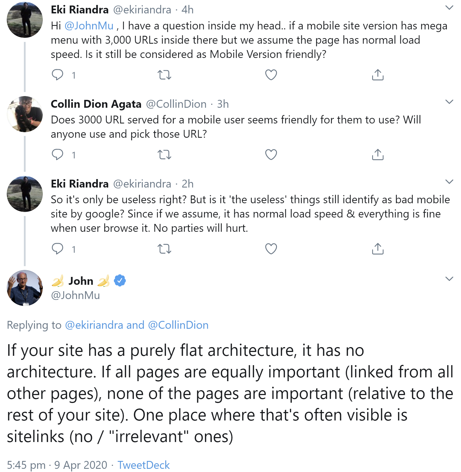 Google: Fehlende Website-Hierarchie kann zu irrelevanten Sitelinks führen