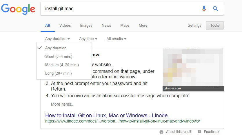 Google testet Filter für die Lesedauer von Beiträgen