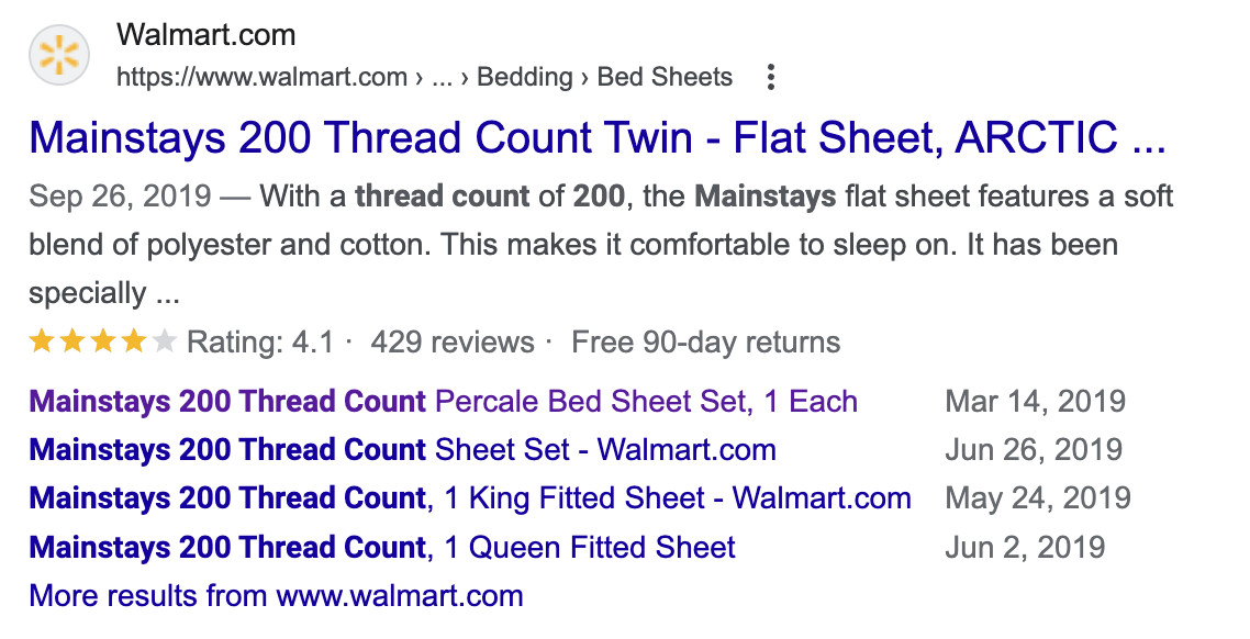 Google_ Forum-Sitelinks für E-Commerce-Website