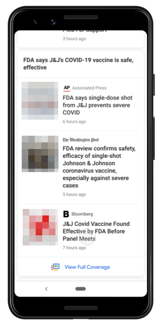 Google: Full Coverage zu News in der Suche