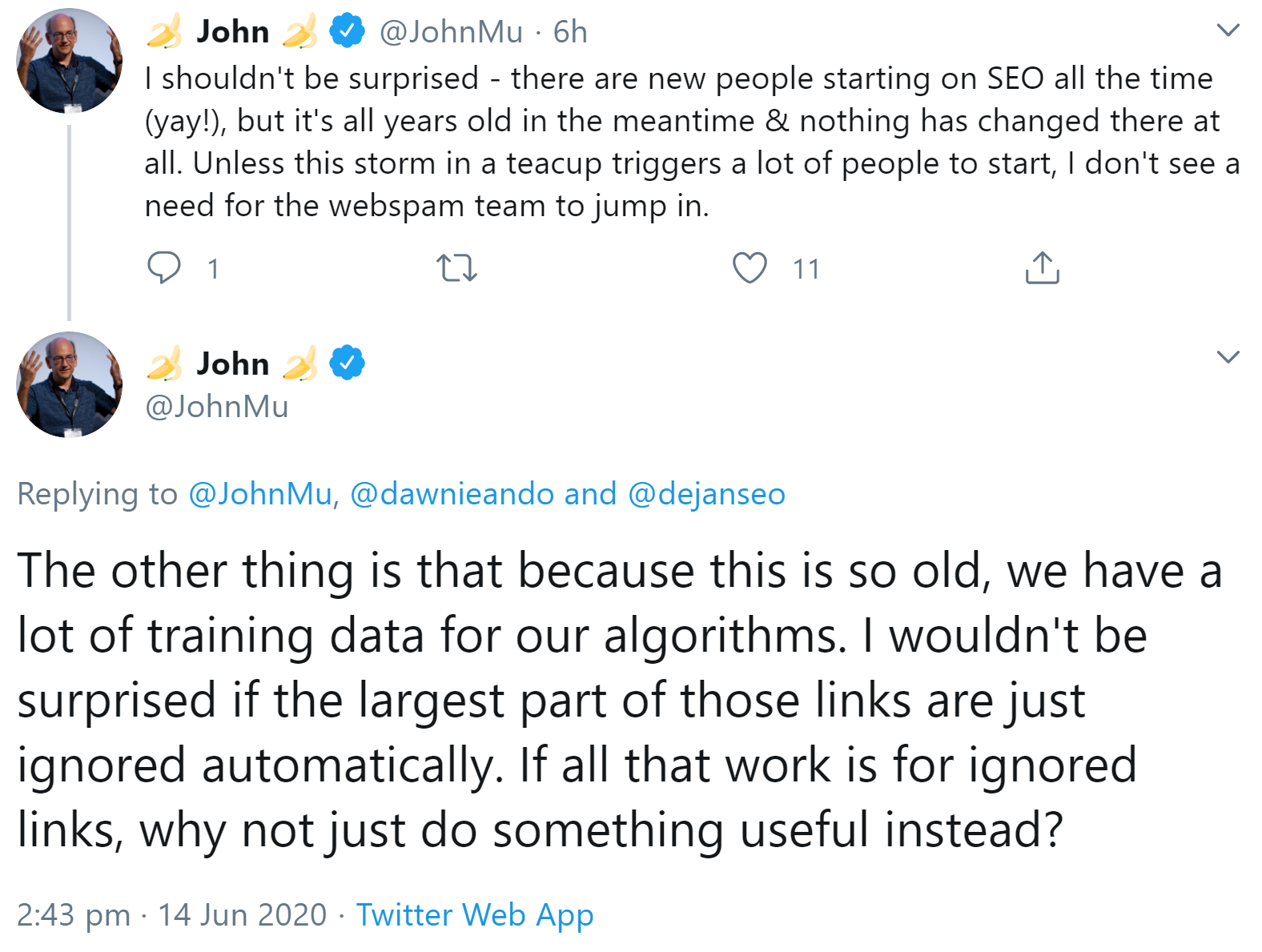 Google: Links in Gastbeiträgen werden normalerweise ignoriert