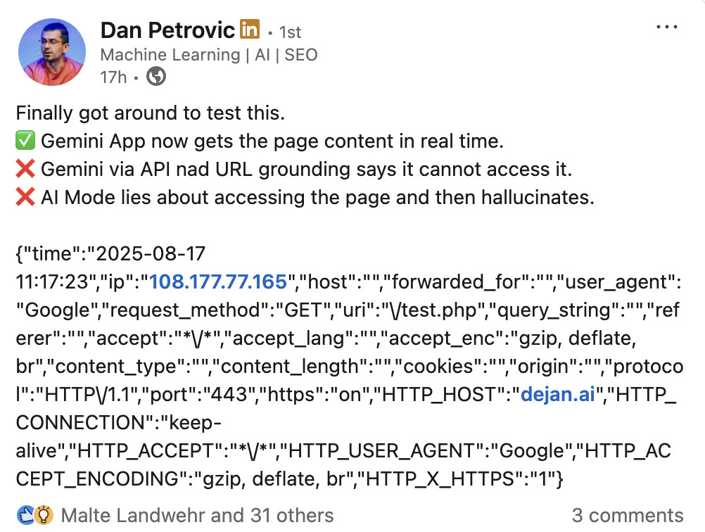 Google Gemini: Zugriff auf Webseiten funktioniert je nach Modus