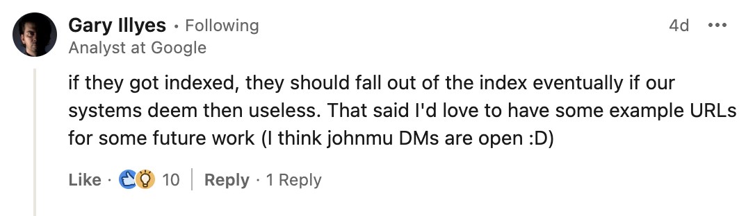 Google: Indexierte URLs, die per robots.txt gesperrt sind, fallen irgendwann aus dem Index