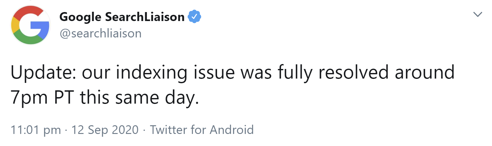Google: Indexierungsprobleme für Artikel in den Top Stories sind komplett behoben