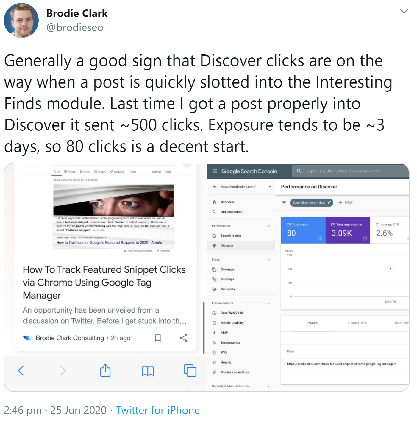 Google: Erscheinen in 'Interesting Finds' gutes Omen für Google Discover