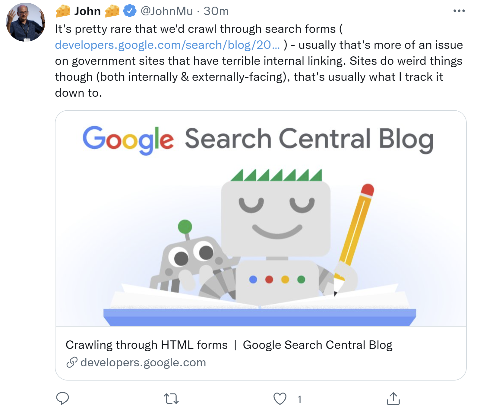 Google kann beim Crawlen automatisch Formulare ausfüllen
