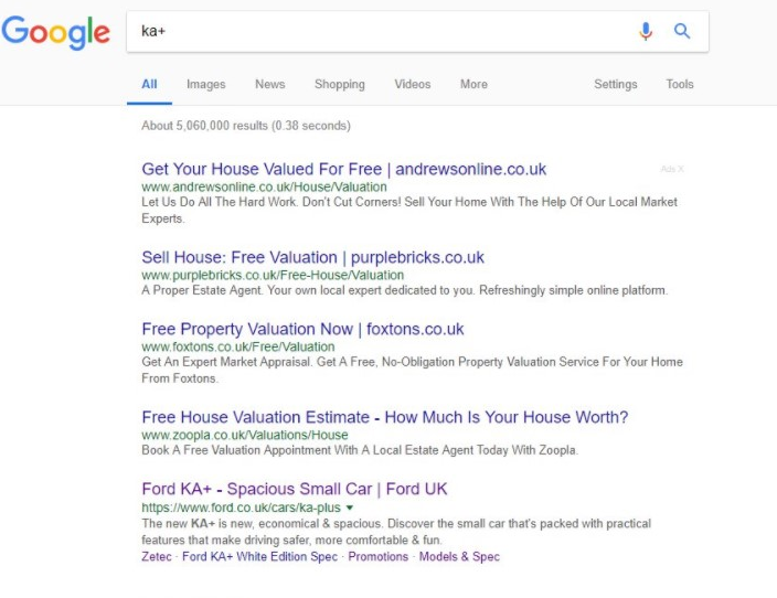 Google: kaum erkennbare Ads