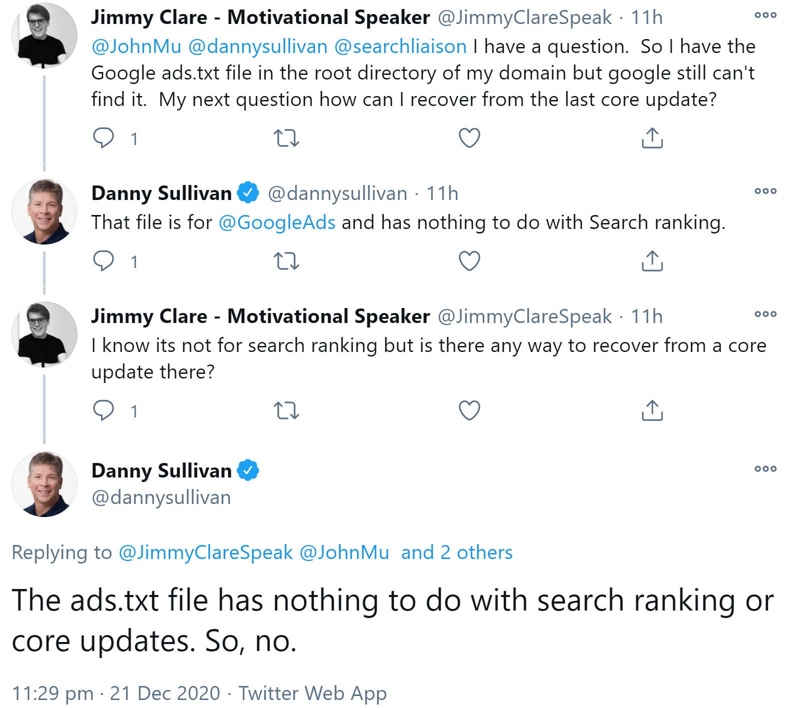 Google: Kein Einfluss der ads.txt auf Rankings oder durch Google Core-Updates