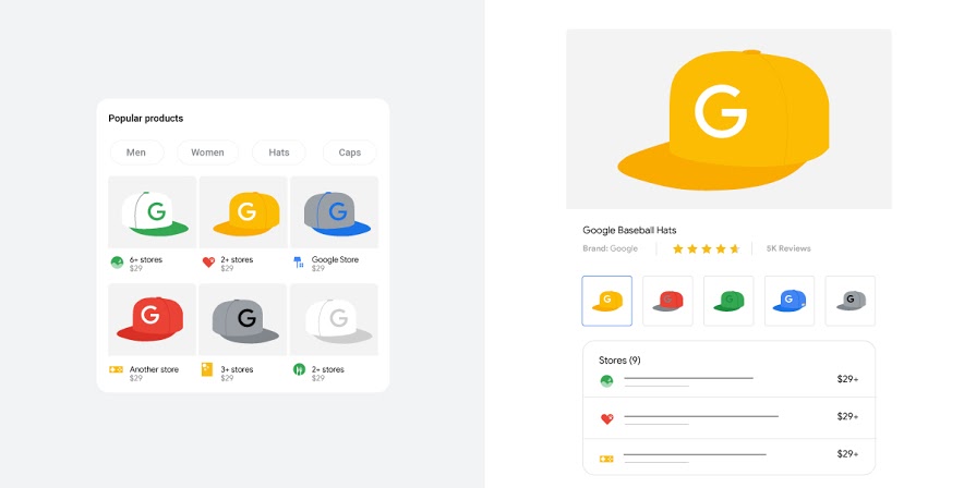 Google: kostenlose Product Listings für Bekleidung und Accessoires