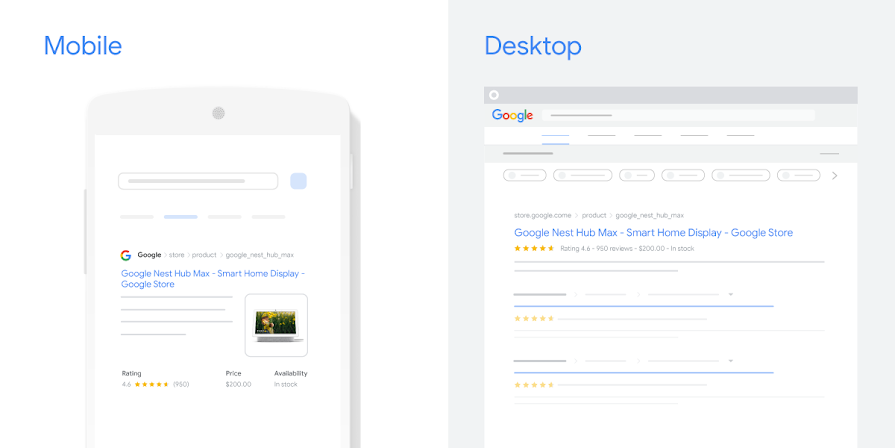 Google: kostenlose Product Listings in der Websuche