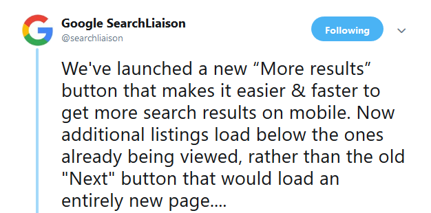 Google kündigt offiziell 'More'-Button an