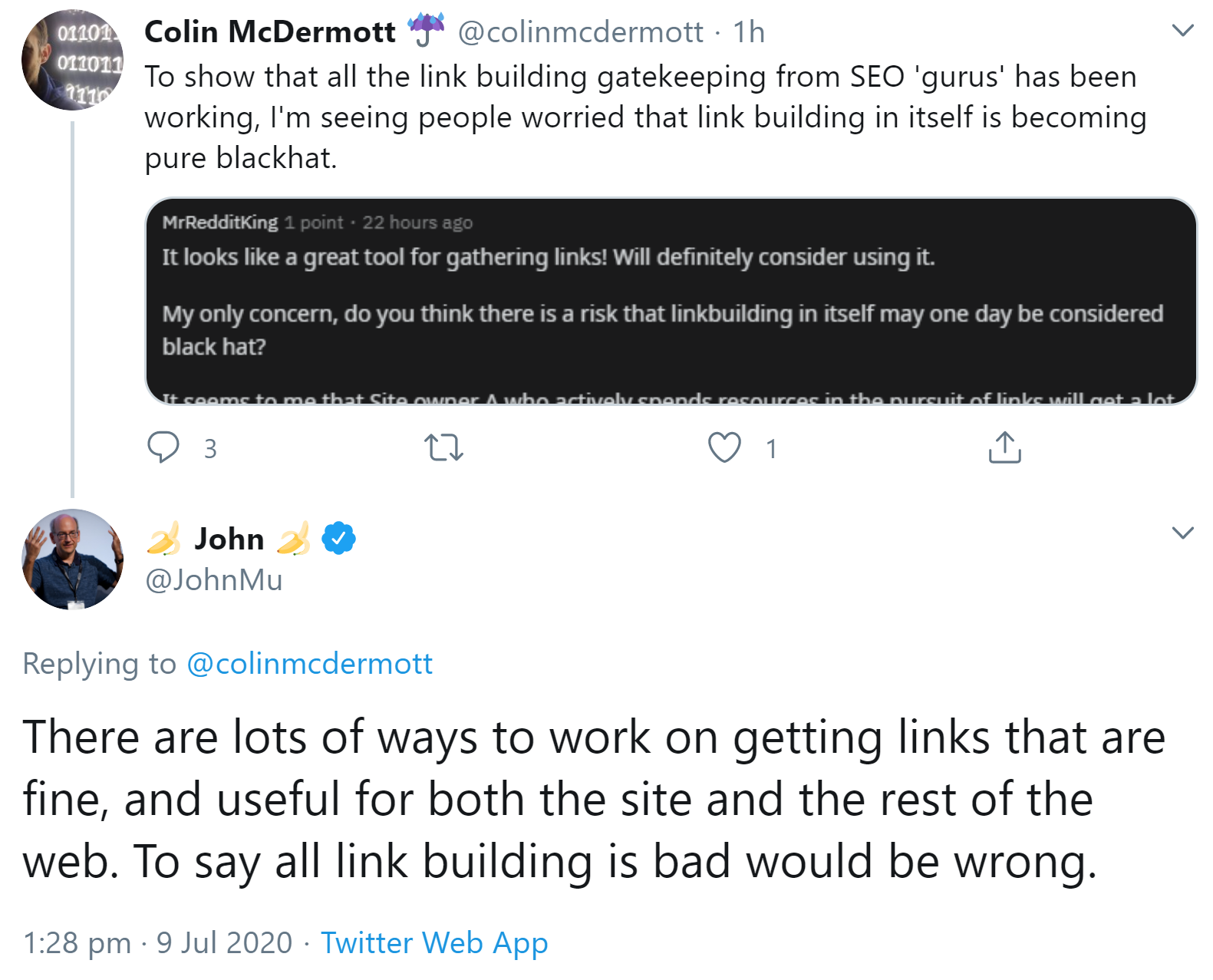 Google: Nicht alle Arten von Linkbuilding sind schlecht