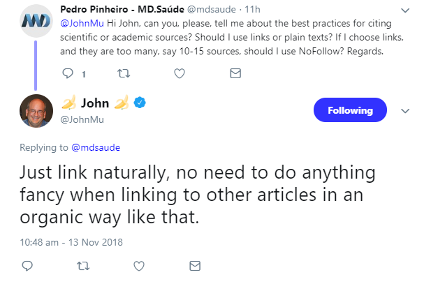 Google: Links auf wissenschaftliche Arbeiten am besten natürlich setzen