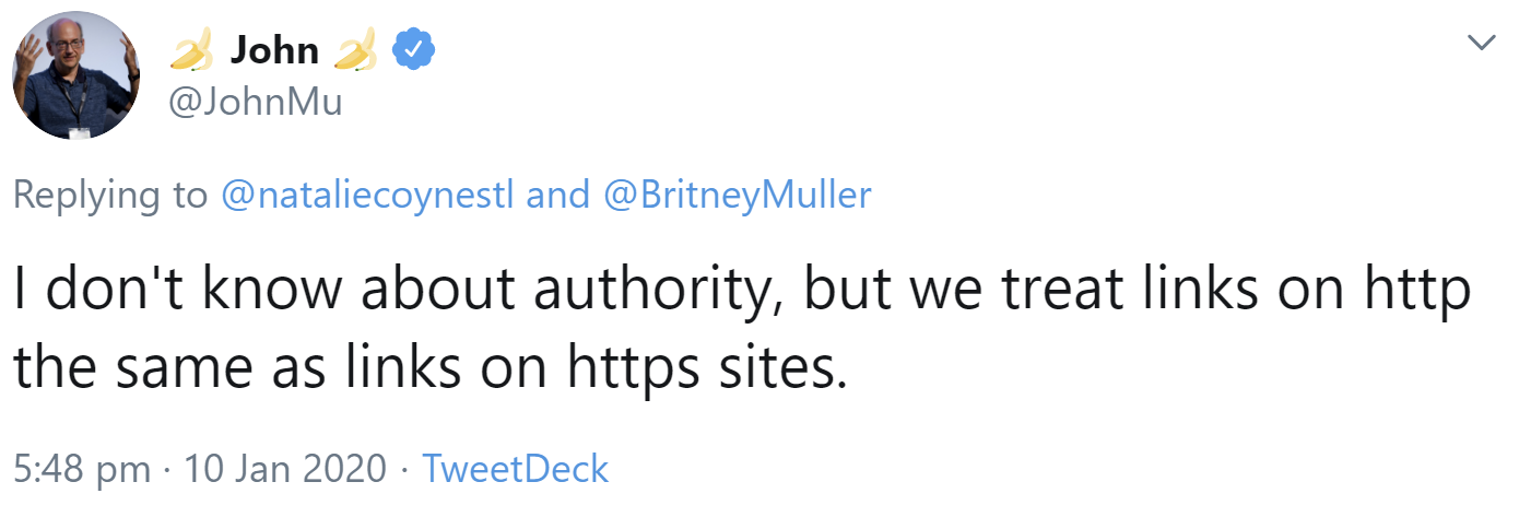 Google: Links von HTTP-Seiten sind genauso viel wert wie Links von HTTPS-Seiten