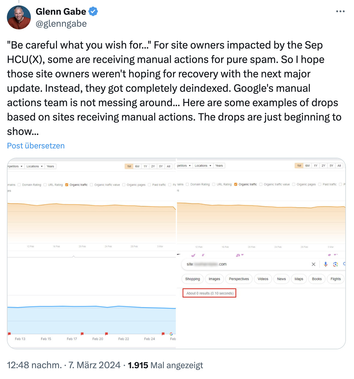 Glenn Gabe zu manuellen Maßnahmen von Google