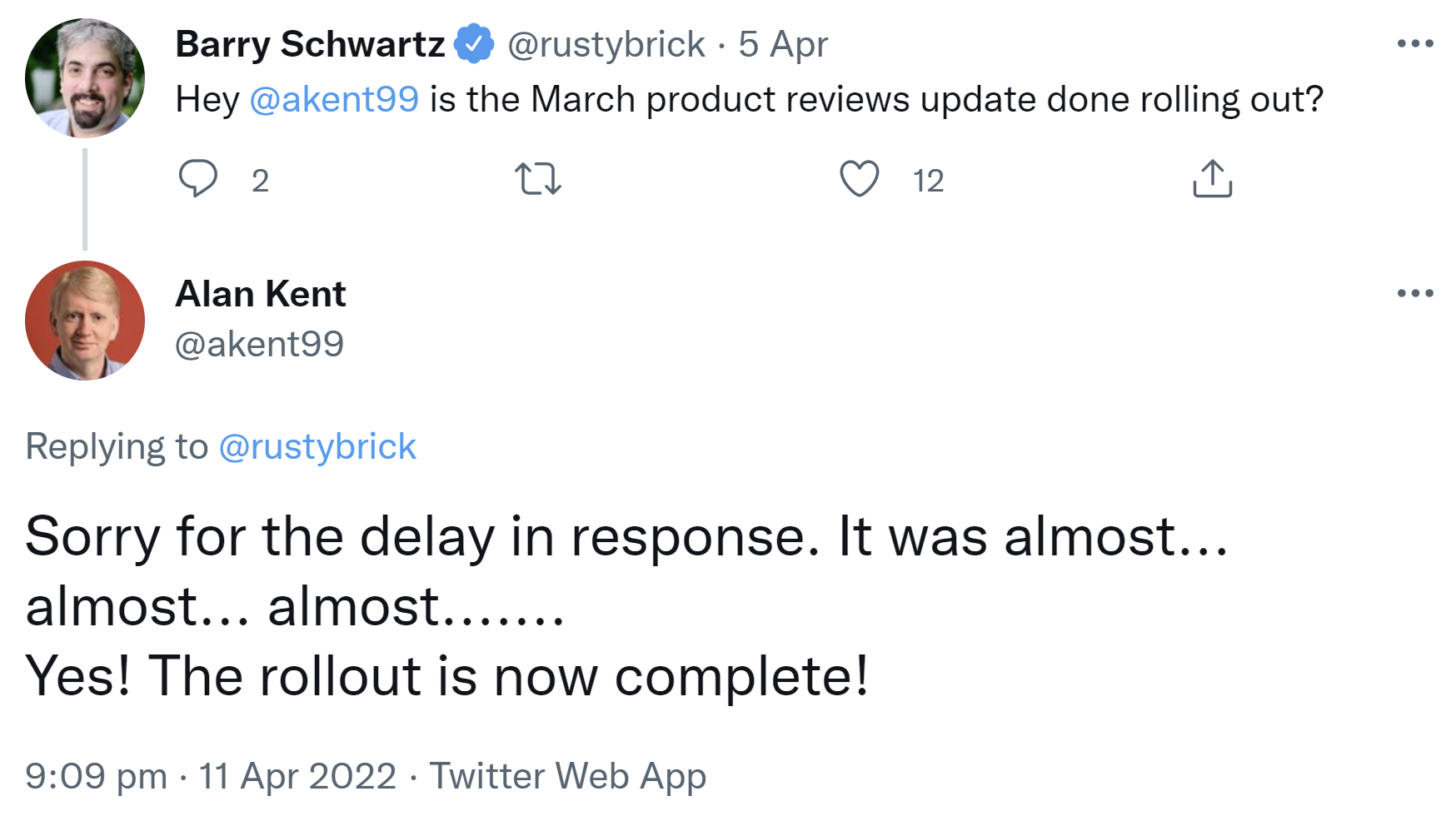 Google: Rollout des Product Reviews Updates vom März ist abgeschlossen