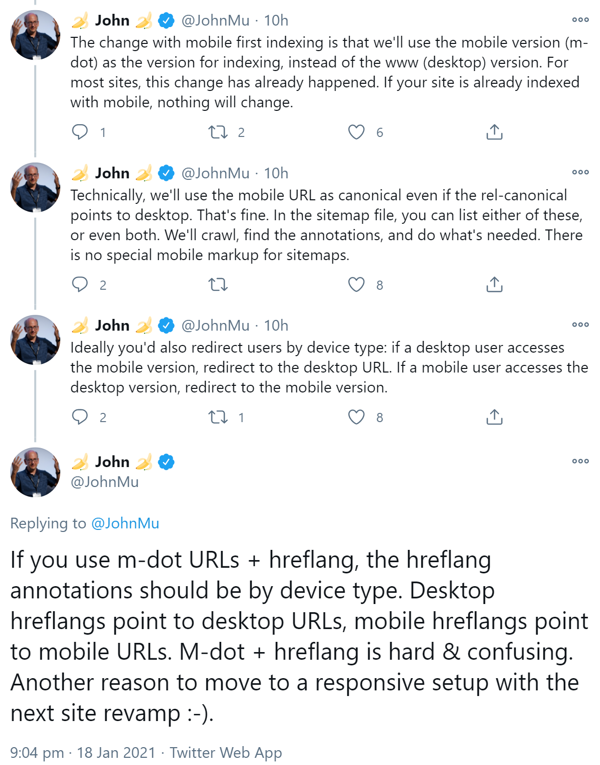 Google: Trotz Canonical-Link auf Desktop wird mobile Version indexiert