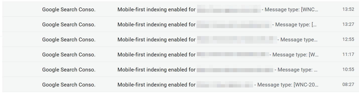 Google: Benachrichtigungen über die Umstellung auf 'Mobile First'