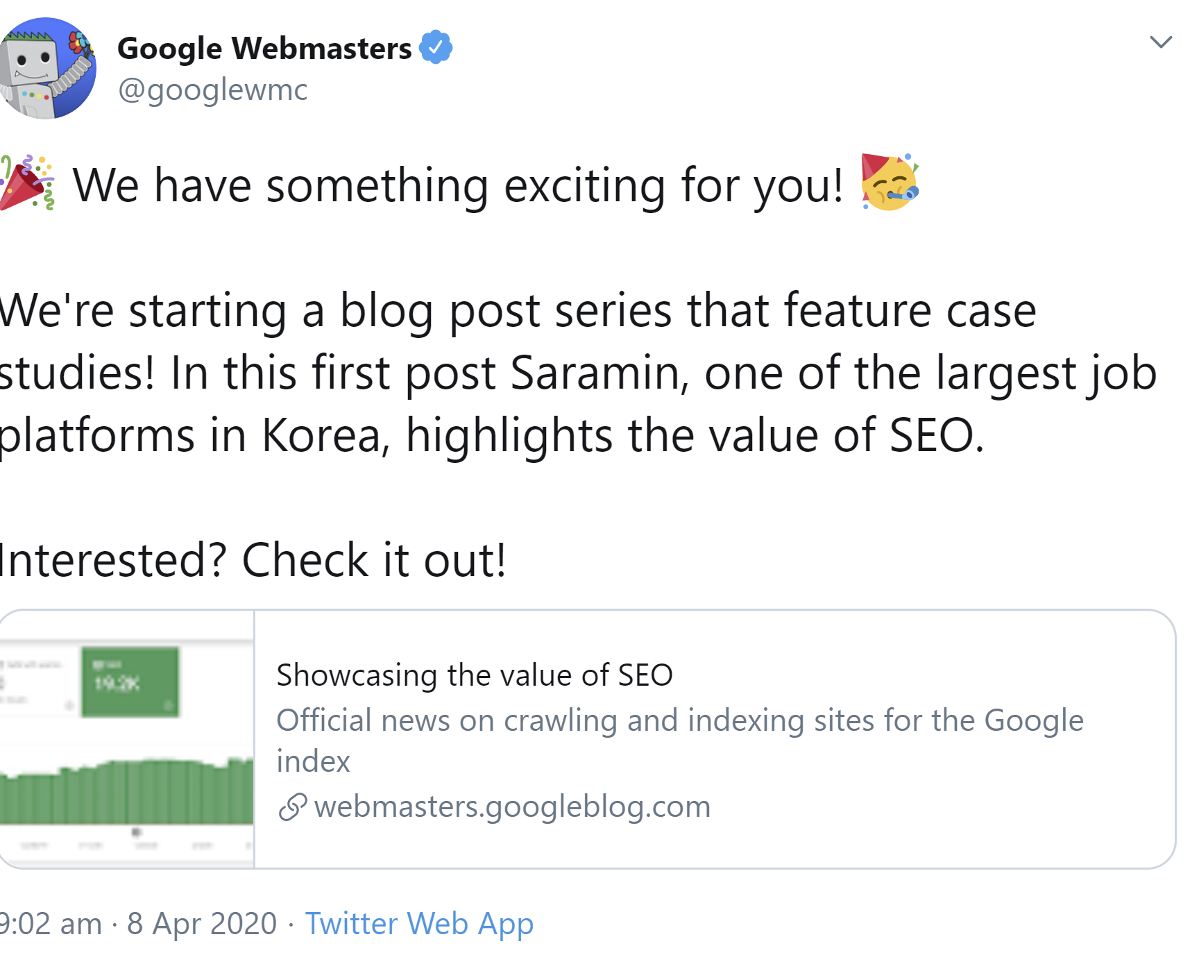 Google: neue Blog-Serie mit SEO-Fallbeispielen