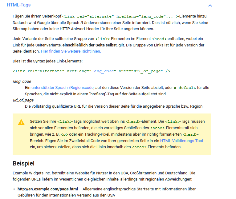 Google: neue Richtlinien für internationale Seiten
