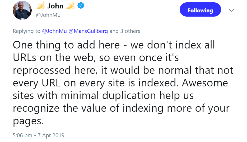Google: Nicht alle URLs können indexiert werden
