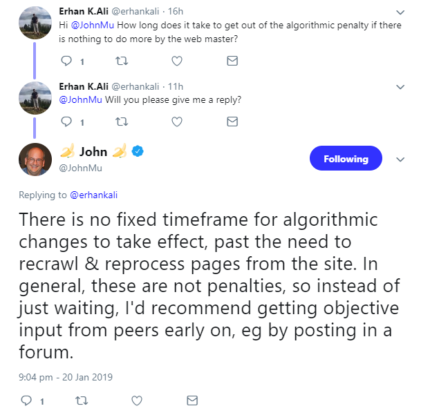 Google: Nicht auf Änderungen durch Algorithmen warten