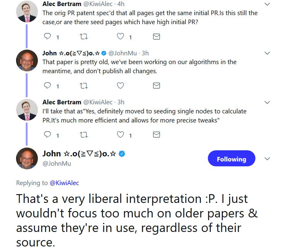 Google: Verlasst Euch nicht auf alte Dokumentationen von Algorithmen!