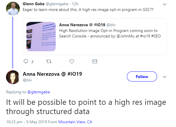 Google: per strukturierte Daten auf hochauflösende Bilder hinweisen