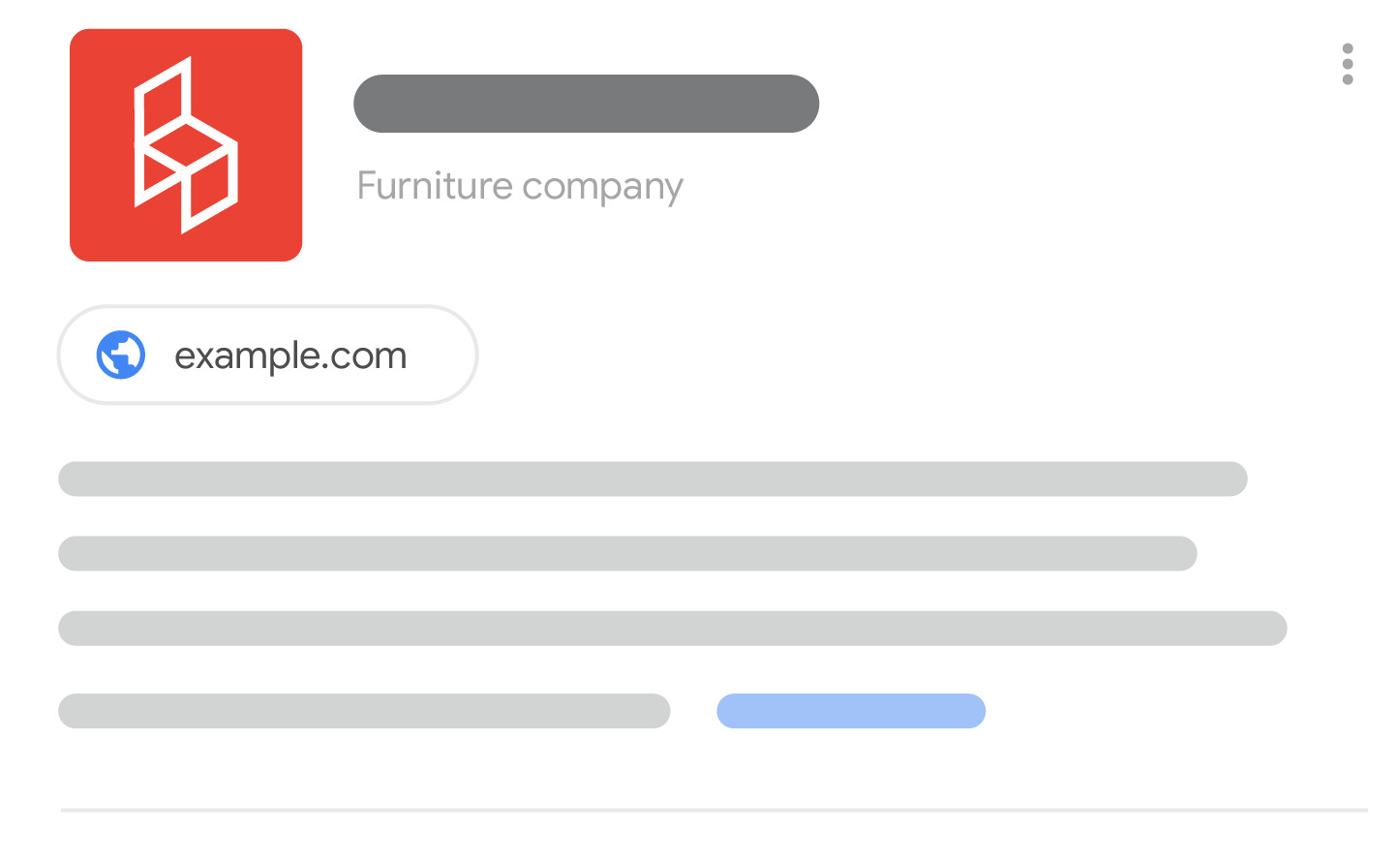 Google: Organisation in Knowledge Panel