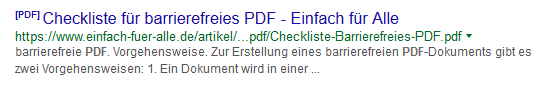 Google: Kennzewichnung von PDF-Dateien (alte Darstellung)