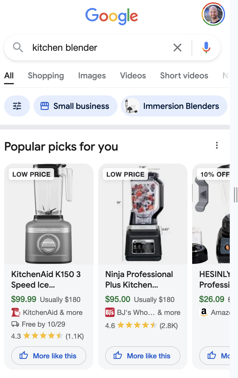 Popular picks for you - Google