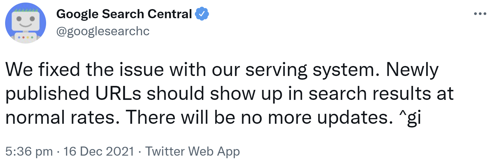 Google: Probleme mit der Ausspielung von Suchergebnissen sind behoben