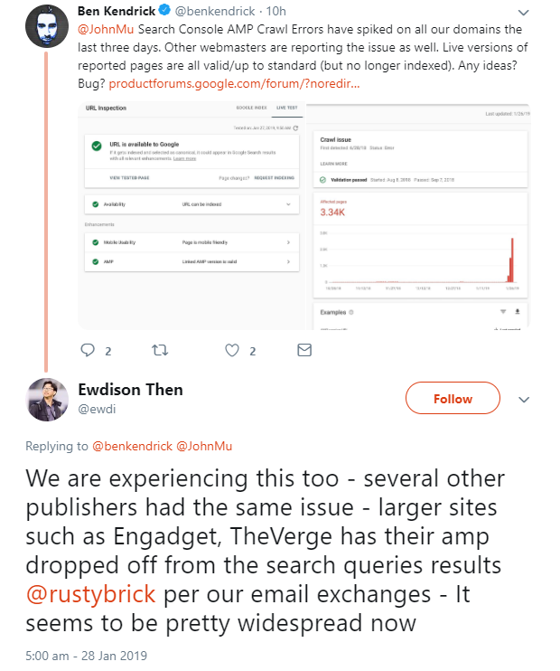 Google: Probleme mit AMP-Seiten