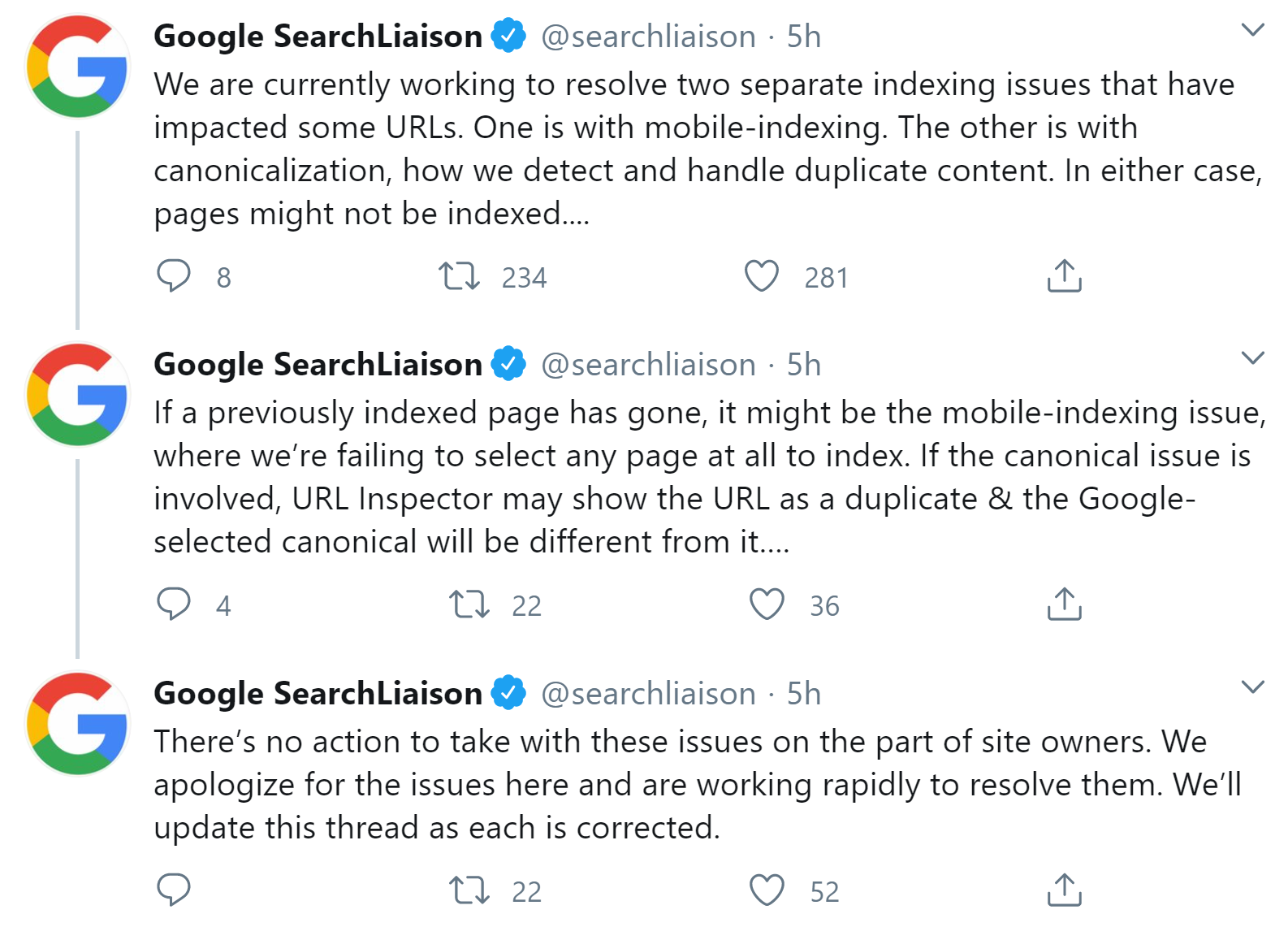 Google: Probleme mit mobiler Indexierung und Zuweisung von Canonicals