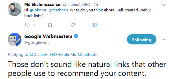 Google rät von Web 2.0-Links ab